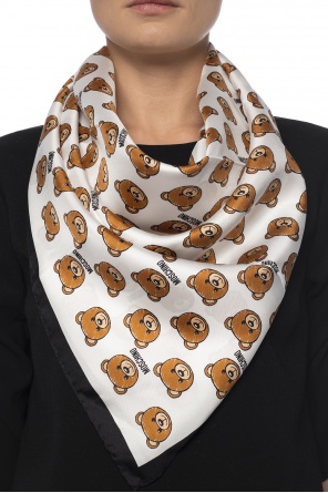 Patterned silk scarf, zdjęcie 2 Patterned silk scarf od Moschino